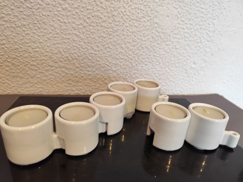 Świeczniki modułowe Ehlen Johansson Ikea lata 90 vintage retro prl
