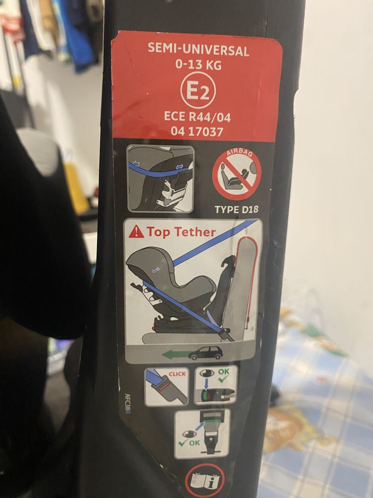 Cadeira bebe Auto isofix