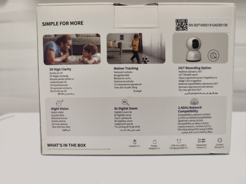 Камера відеоспостереження Baseus Security P1 Lite Indoor Camera 2K