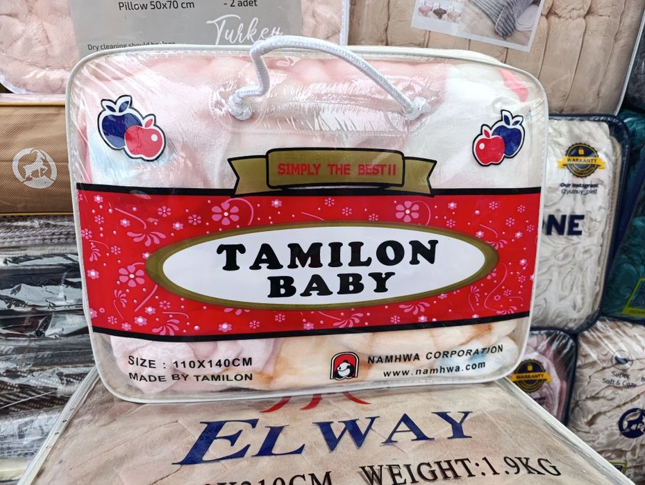 Товсті Корейські дитячі пледи TAMILON. 110х140. Вага 1,56 кг.