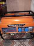 бензогенератор однофазный, марка: NG-2800E, 220V