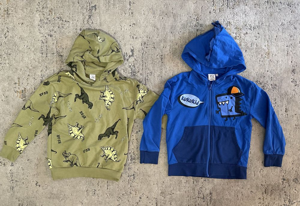 2x Bluzy Dinozaury Dino r. 128 7-8 lat