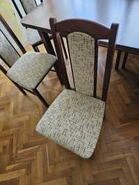 Stół drewniany 140x79x76 i 6 krzeseł.