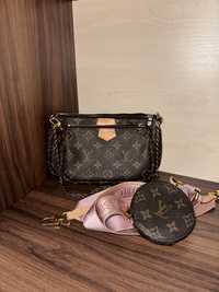 сумочка Louis Vuitton 1/1 до оригіналу з рожевим ремінцем