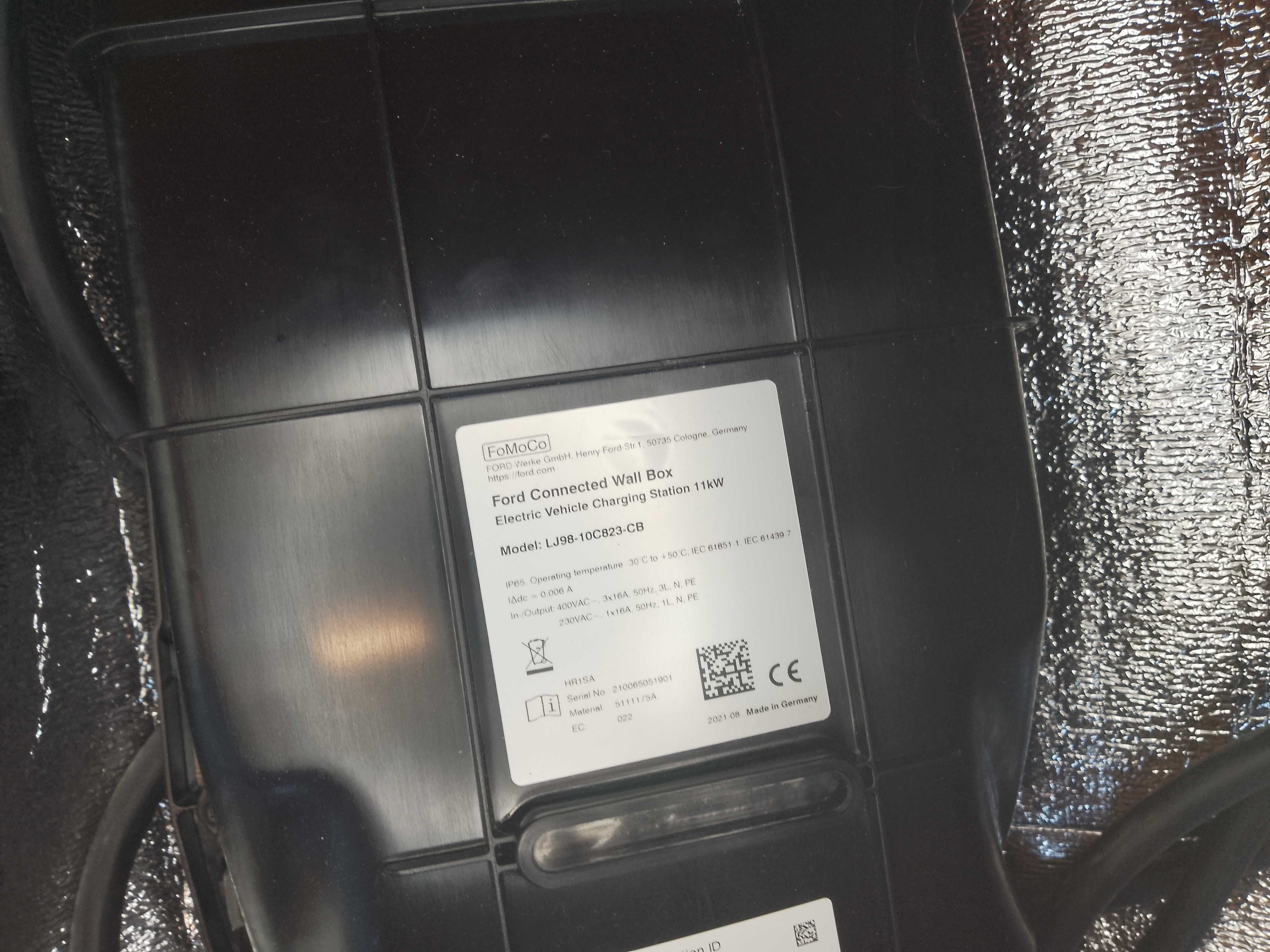 Ford Connected Wallbox 11kW Typ 2 Ładowarka domowa EV PHEV