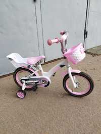 Дитячий велосипед з кошиком+сидіння для ляльки Crosser Kids Bike 14"