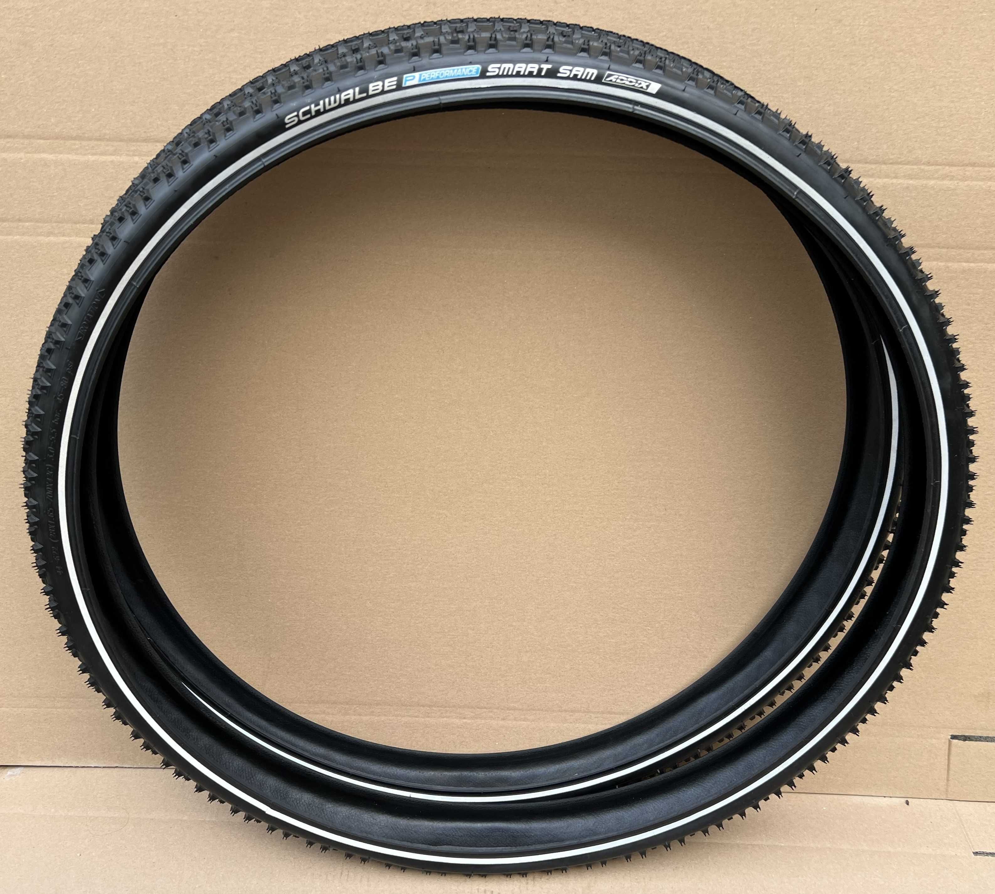 Opony SCHWALBE SMART SAM 28x1,65" ADDIX 44-622 Gravel NOWY Komplet 28"