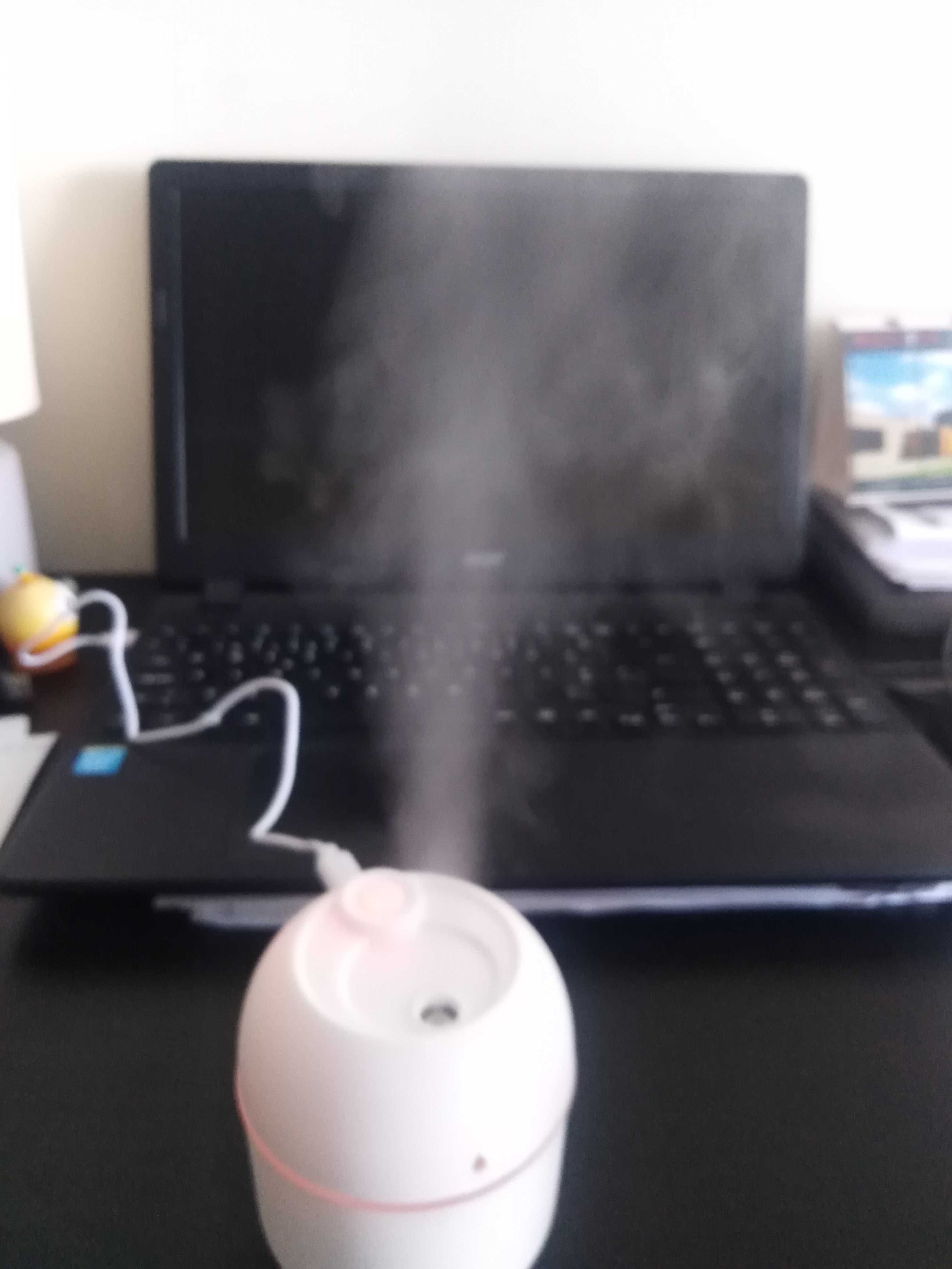 HUMIDIFICADOR com Luz LED para purificar o AR (NOVO) ligação USB