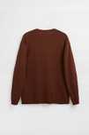 ZARA Luksusowy SWETER bordo-brąz piękny oversize 100% bawełna XL