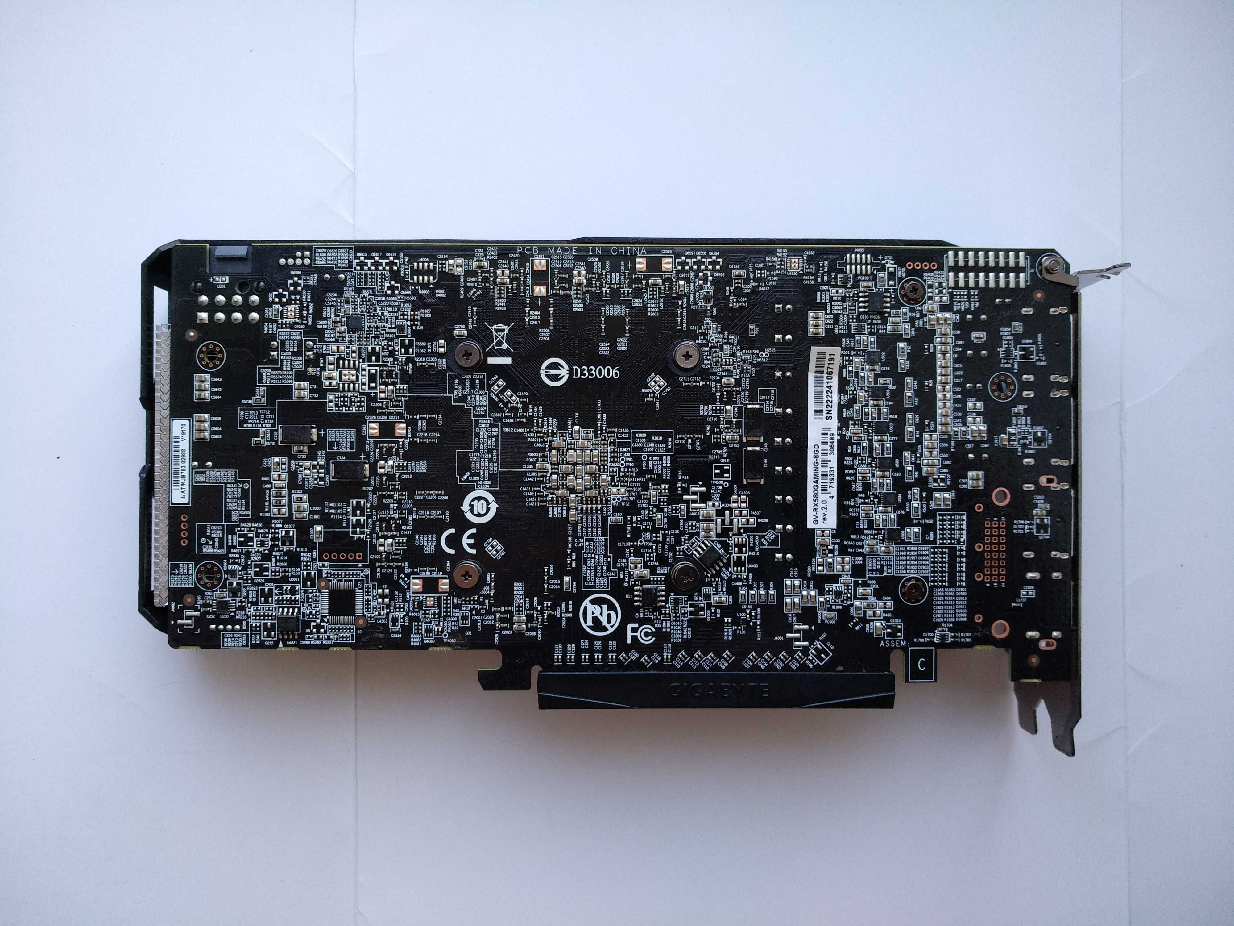 Відеокарта Gigabyte RX580 8Gb - rev 2