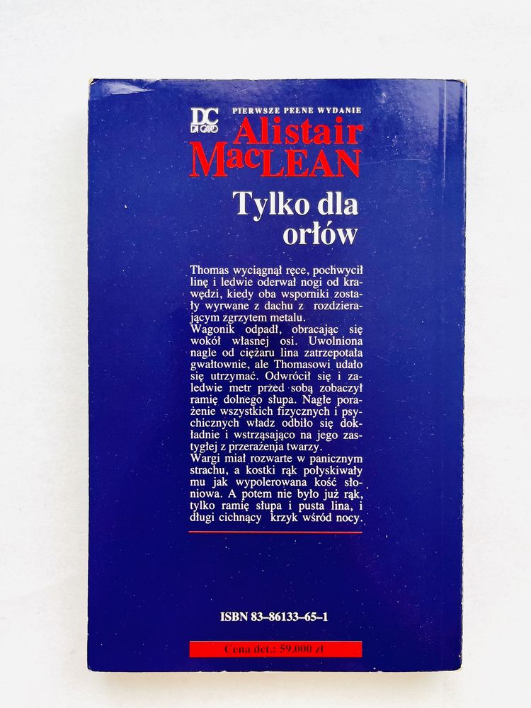 KSIĄŻKA: Tylko dla orłów (Alistair MacLean)