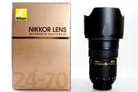 Nikon Af-s 24-70mm f2.8G Nano, Como nova.