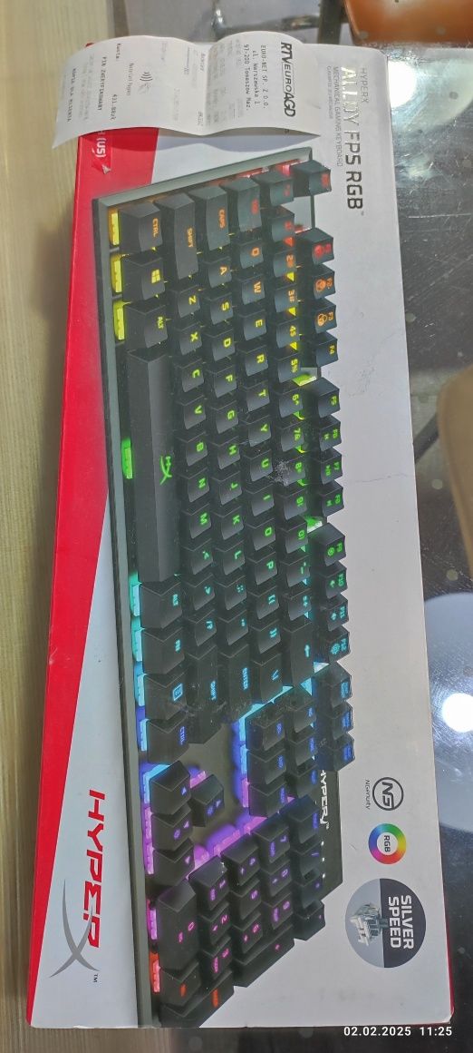 Ігрова клавіатура HYPERX Alloy FPS. Як нова. RGB SILVER SPEED