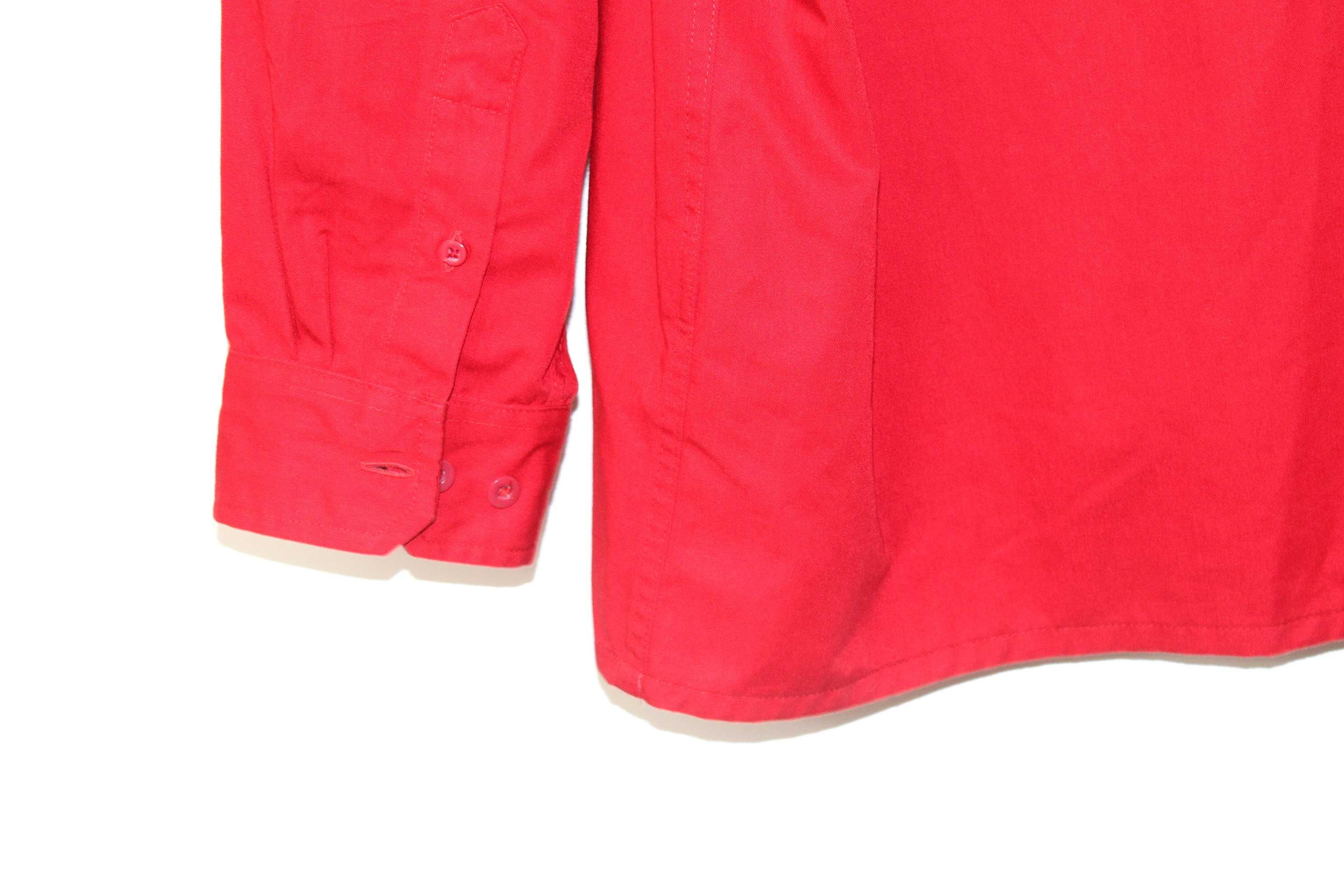 z6 ENGELBERT STRAUSS Stylowa Męska Czerwona Koszula XL