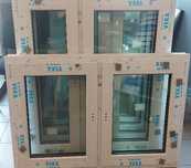 Okna klasy premium rozmiar 1290x830  pakiet 3 szyby 48 mm veka sL82, d
