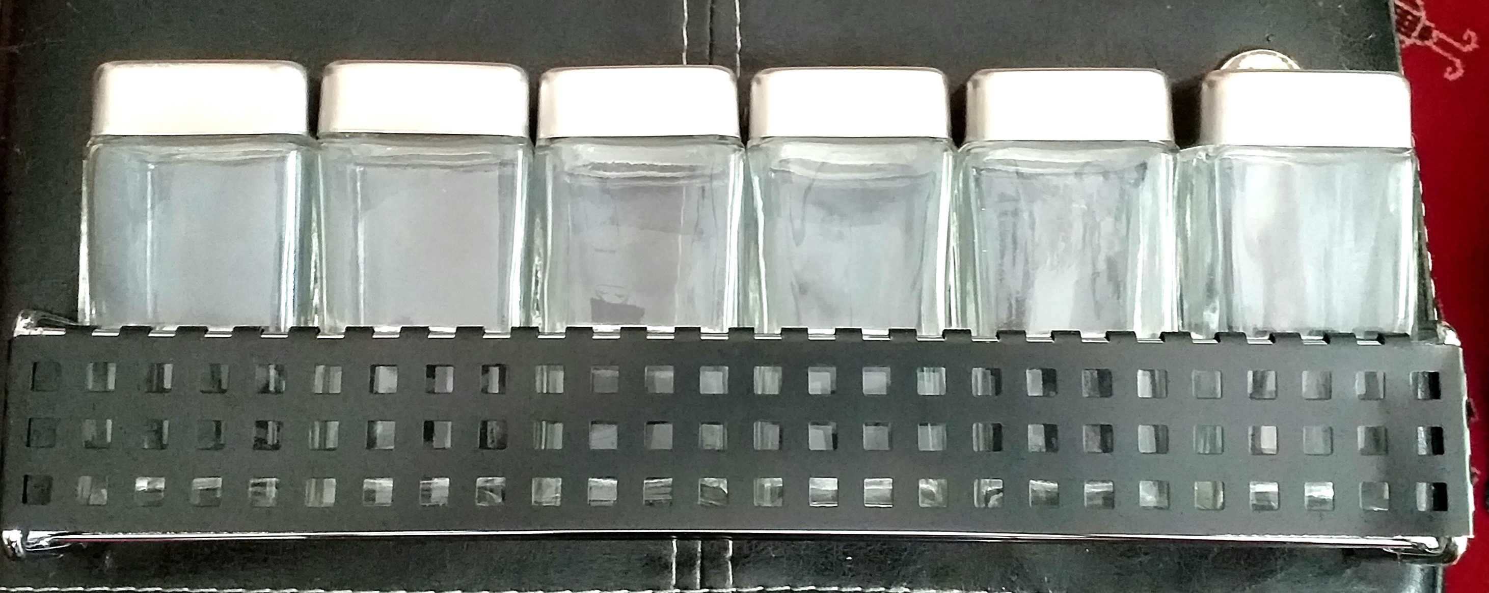 Conjunto de frascos para especiarias