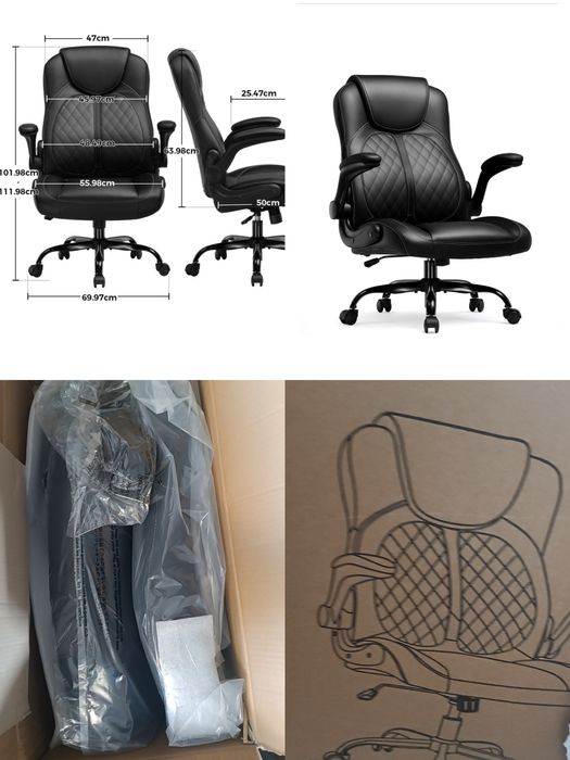 Nowy fotel biurowy czarny