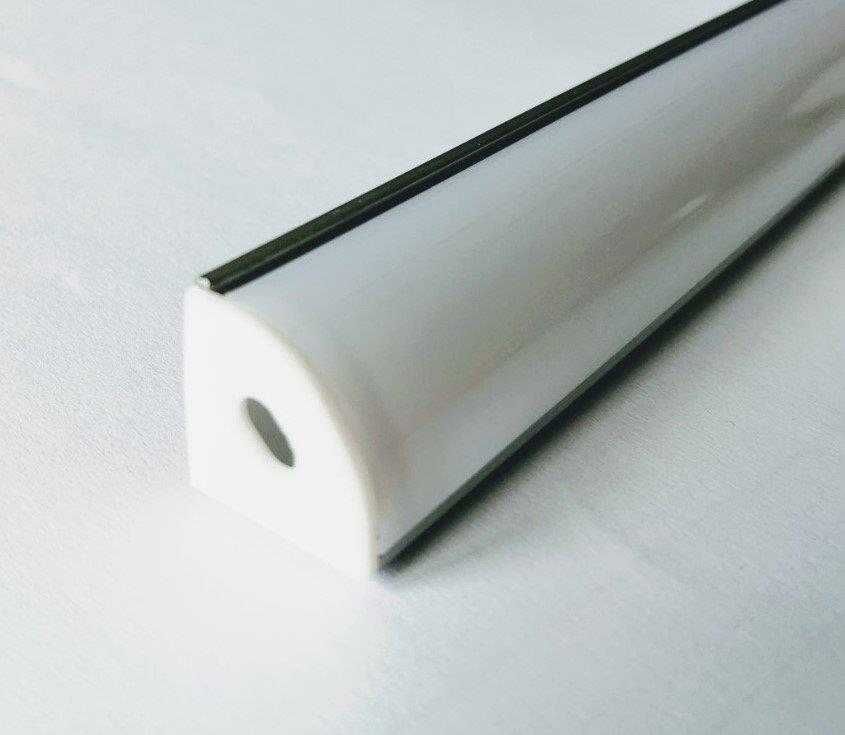 Perfil calha para Fita LED em Alumínio c/ Difusor – 2mts