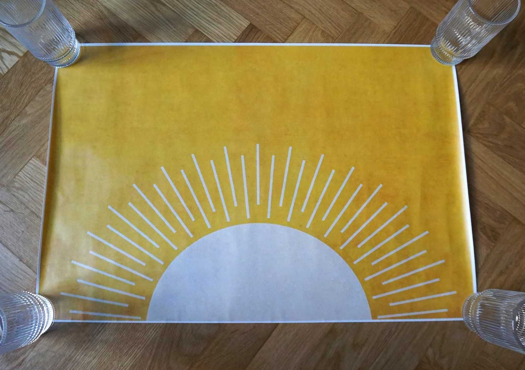 Plakat na płótnie obraz zółte wschody i zachody słońca Boho Sun 40x60