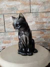 Kot czarnoszary porcelana