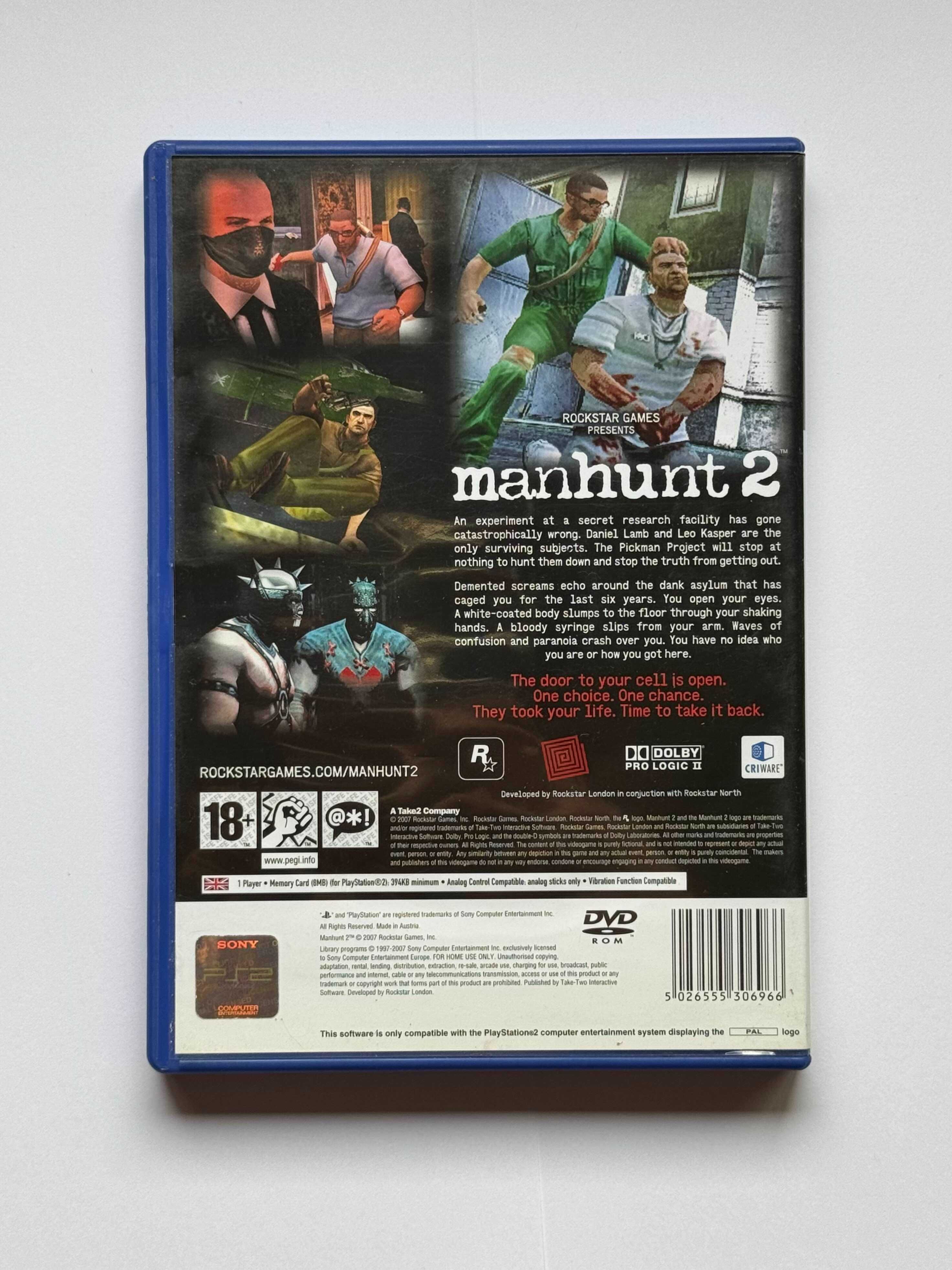 Manhunt 2 - PlayStation 2 (Como Novo)
