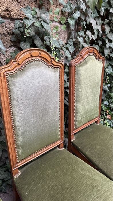 Стулья антикварные в стиле модерн, на колесиках, цена за 1 шт, Англия