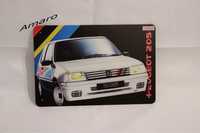 Placa/Chapa de Metal Vintage/Retro Peugeot 205 Rallye/Rally|NOVA