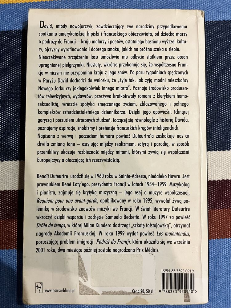 Książka „Podróż do Francji” Benoit Duteurtre