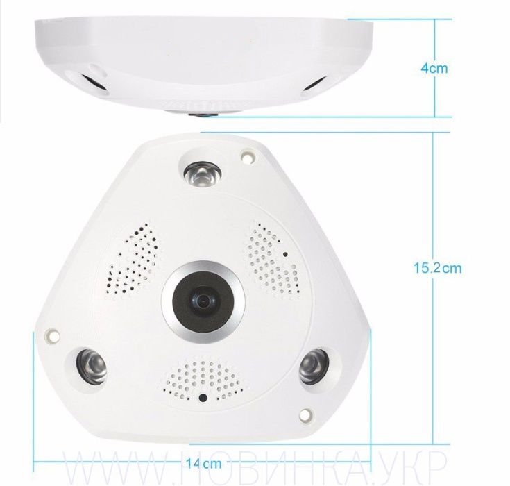 Камера 360 градусов панорамная Ip 960 P 1.3MP рыбий глаз беспроводной