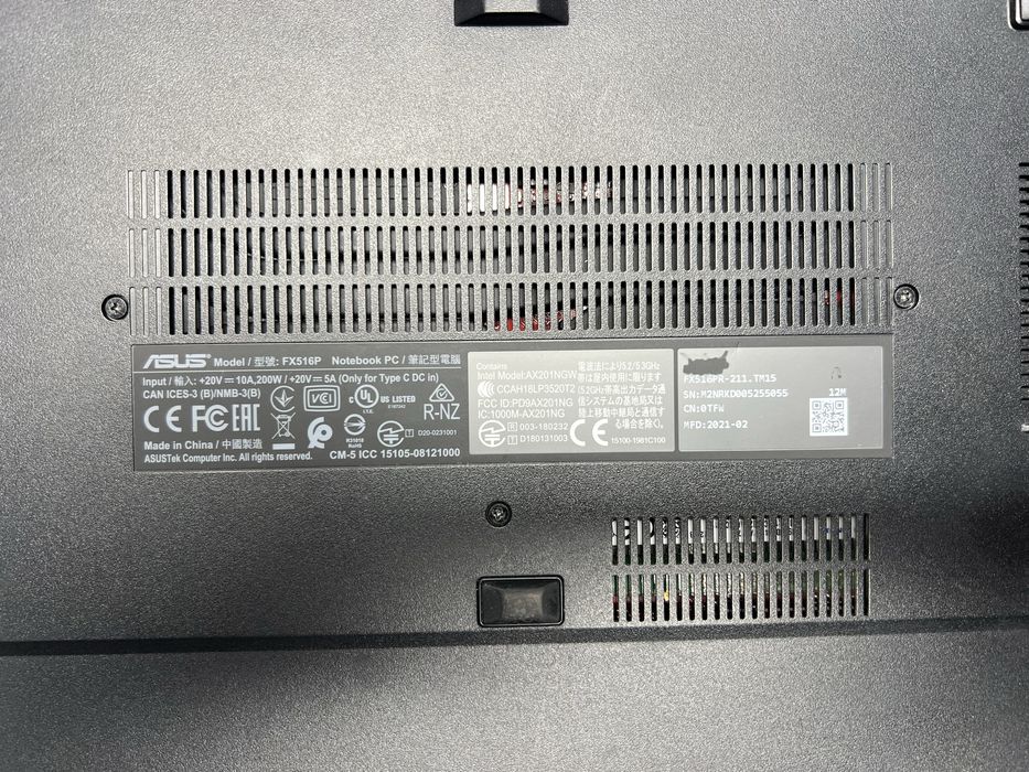 1 Ноут Asus TUF Dash F15 FX516PR i5-1135G7/16/1Tb/RTX3070/15,6/240Hz