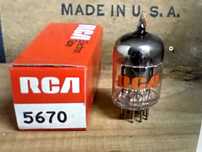 Lampa 5670 RCA, 396A, 2C51 true NOS/NIB, black plate