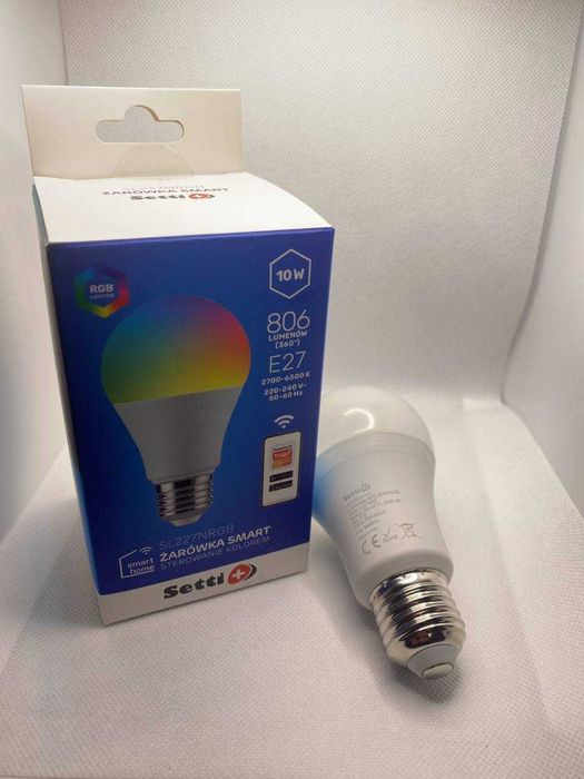 Inteligentna żarówka LED SETTI+ SL227NRGB 10W E27 Wi-Fi