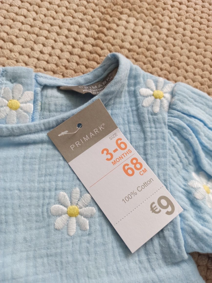 Piękna sukienka dla dziewczynki  PRIMARK r.68 3-6m