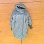 Zielona kurtka puchowa, oversize. Firma Fly Luxury, rozmiar S