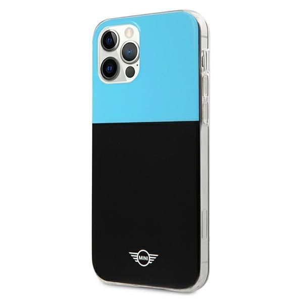 Etui Mini Morris Color Block dla iPhone 12/12 Pro 6,1" - Niebieskie