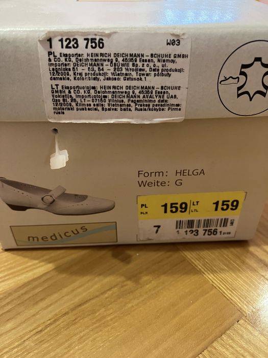 Buty białe Medicus rozmiar 7