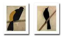 Plakaty - Simon-Albert Bussy, Czarne Ptaki 50x70 x 2