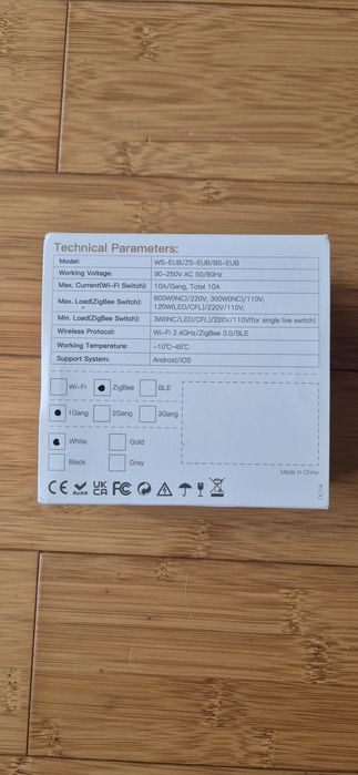 2 Interruptores Inteligentes MOES (Zigbee)