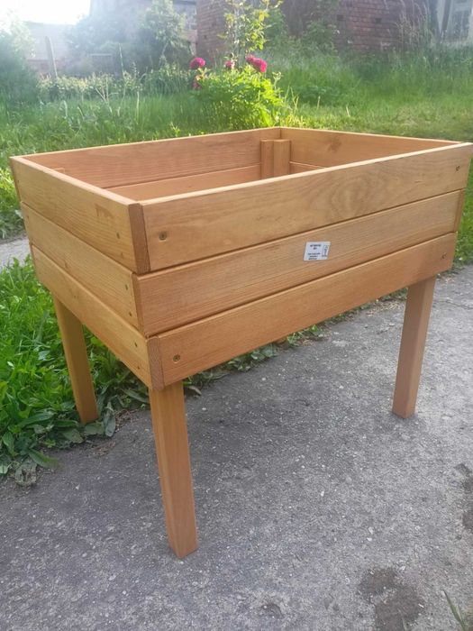 Rabatka drewno certyfikowane rozsadnik donica kwietnik zielnik rabatek