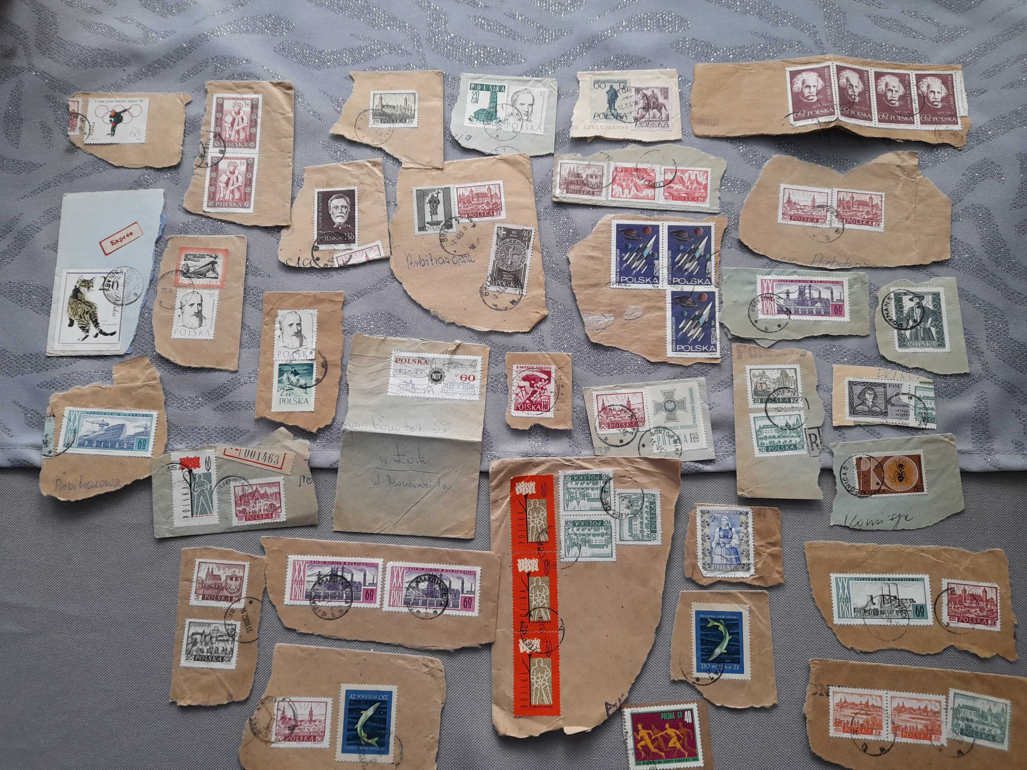 Znaczki prl z obiegu, widokówki pocztówki z znaczkami