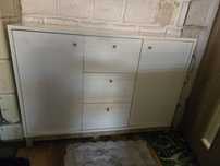 Komoda biała 116x35x85