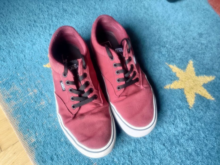 Vans Vermelho Bordeaux – Ténis/Sapatilhas Originais – Tamanho: 42.5