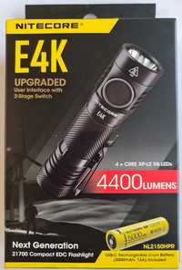 Супер потужний кишеньковий (EDC) ліхтар Nitecore E4K (оновлена версія)