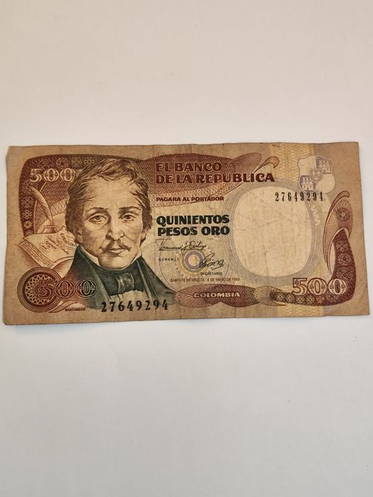 Nota de 500 pesos ouro