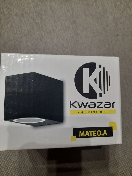 Kinkiet ogrodowy Kwazar czarny GU10 20 W