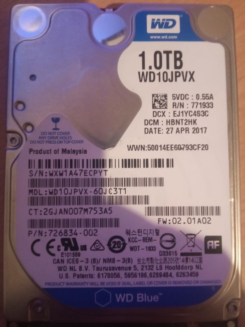 Disco rígido em óptimo estado com capacidade de 1 terabyte