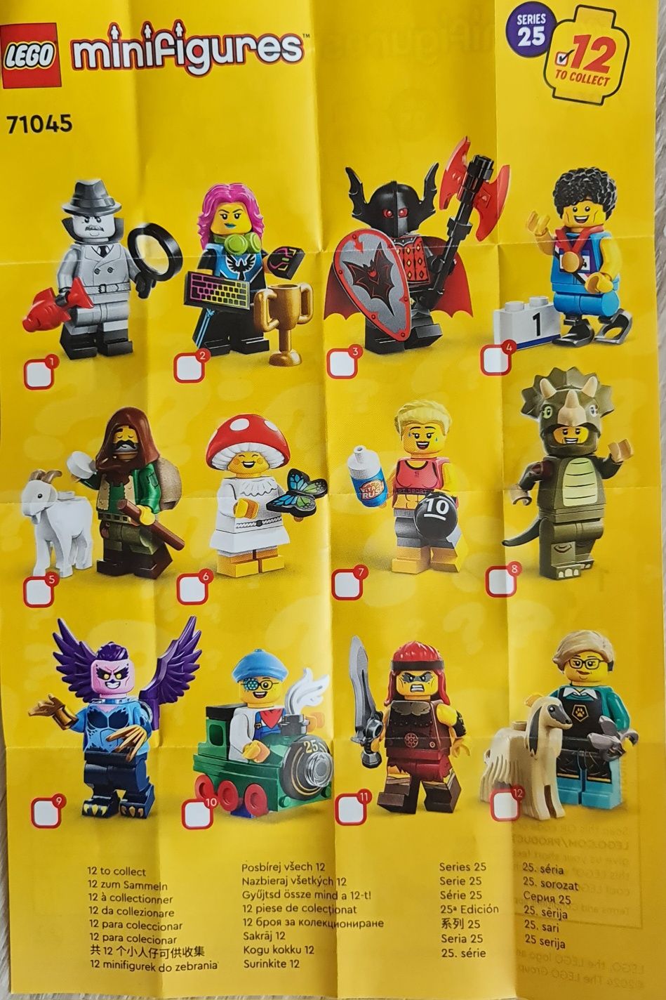 Lego series 25, 22, 17, Disney 100, Marvel