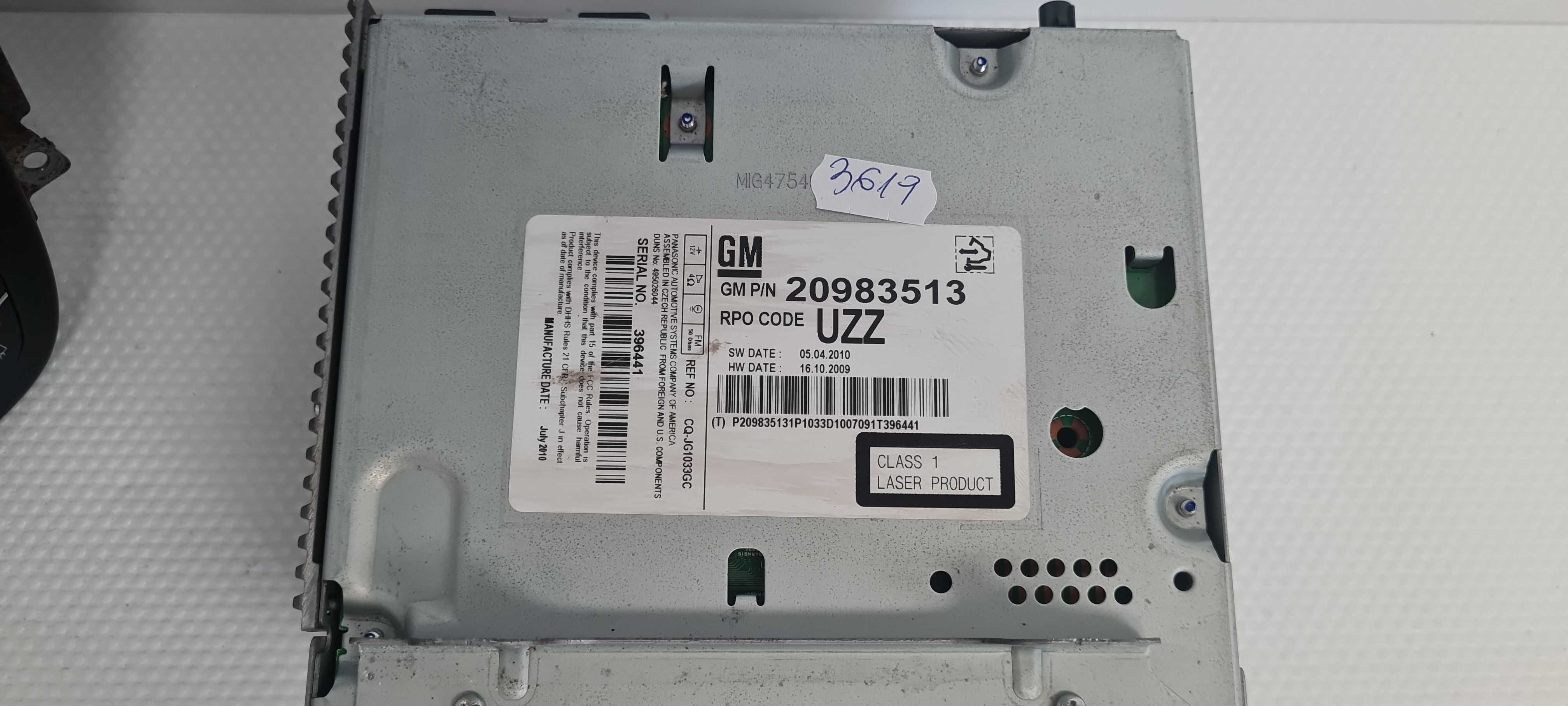 Opel Insignia CD400 Radio Cd ekran panel 209---83513