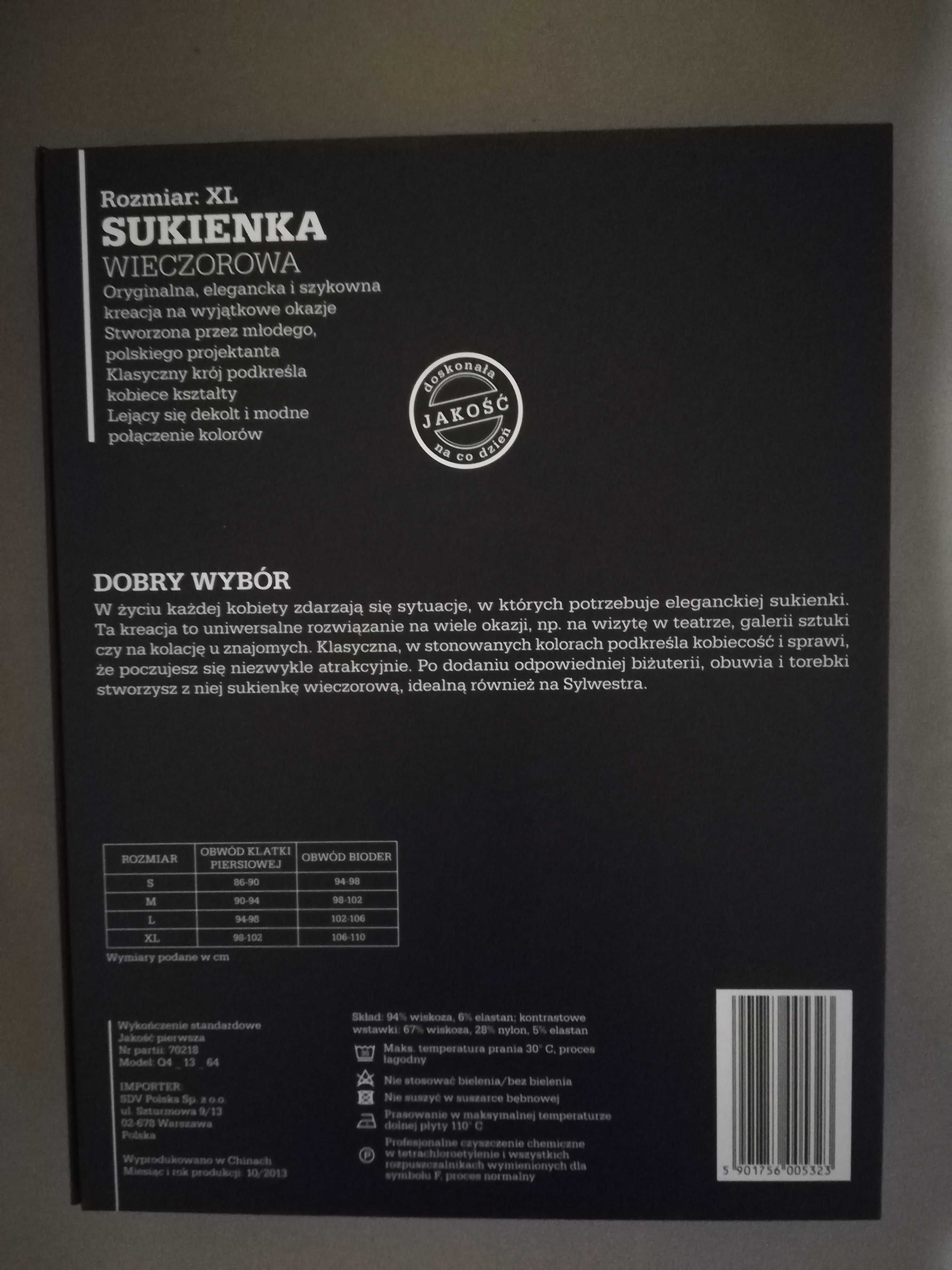 Sukienka wizytowa/wieczorowa nowa