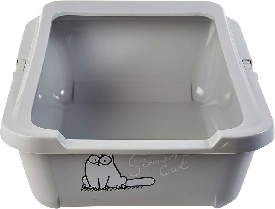 лоток котячий туалет Simon's Cat 51756, 43 см x 32 см x 13 см, сірий